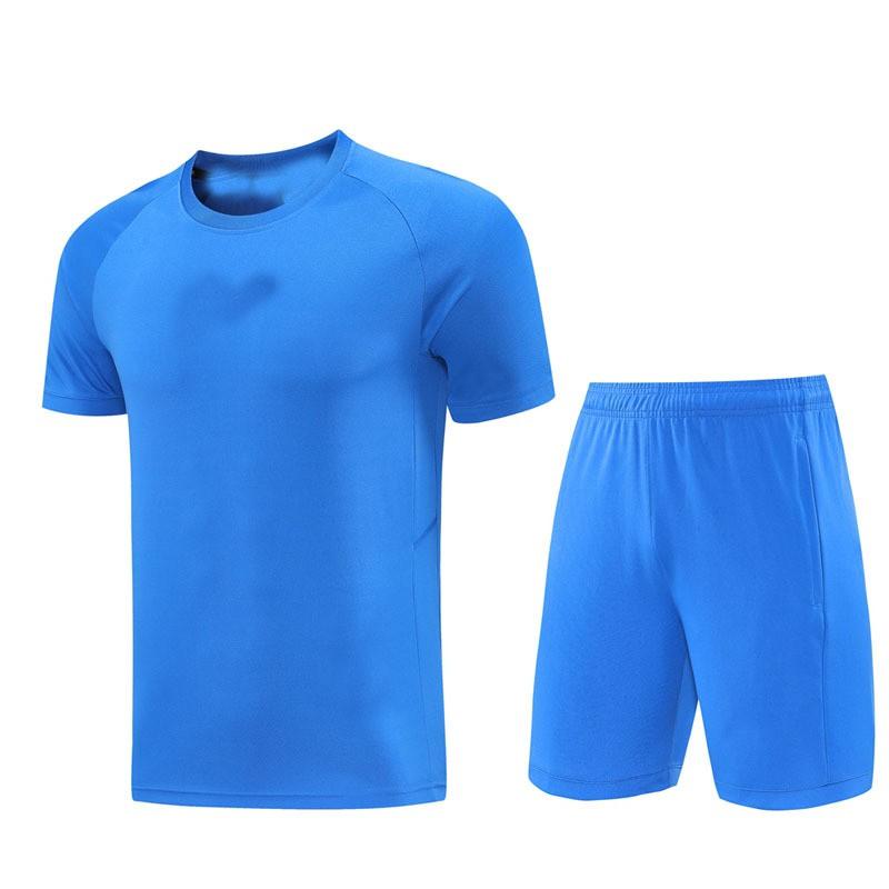 Mens Quick-Dry Sport Set Running Gym Training Short Sleeve Top Shorts Breathable Athletic Wear