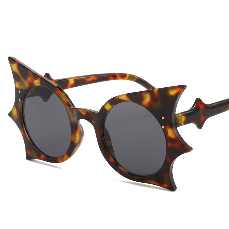 Солнцезащитные очки женские в форме летучей мыши, в стиле панк, хип-хоп, на Хэллоуин, солнцезащитные очки для мужчин и женщин, высокое качество, мужские и женские солнцезащитные очки