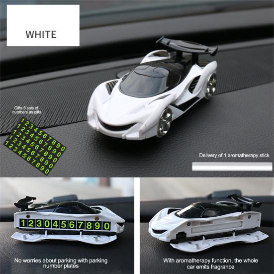 Освежитель воздуха для гоночного автомобиля, держатель для телефона, парковочный номер, длительный аромат, авто ароматерапевтический диффузор, орнамент, аксессуары для салона автомобиля, подарок на день рождения