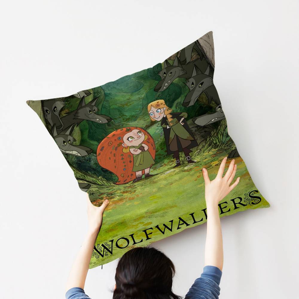 Anime W-Wolfwalker Stitch Lucky Dragon pillow cover sofa cushion cover home room decoration children gift