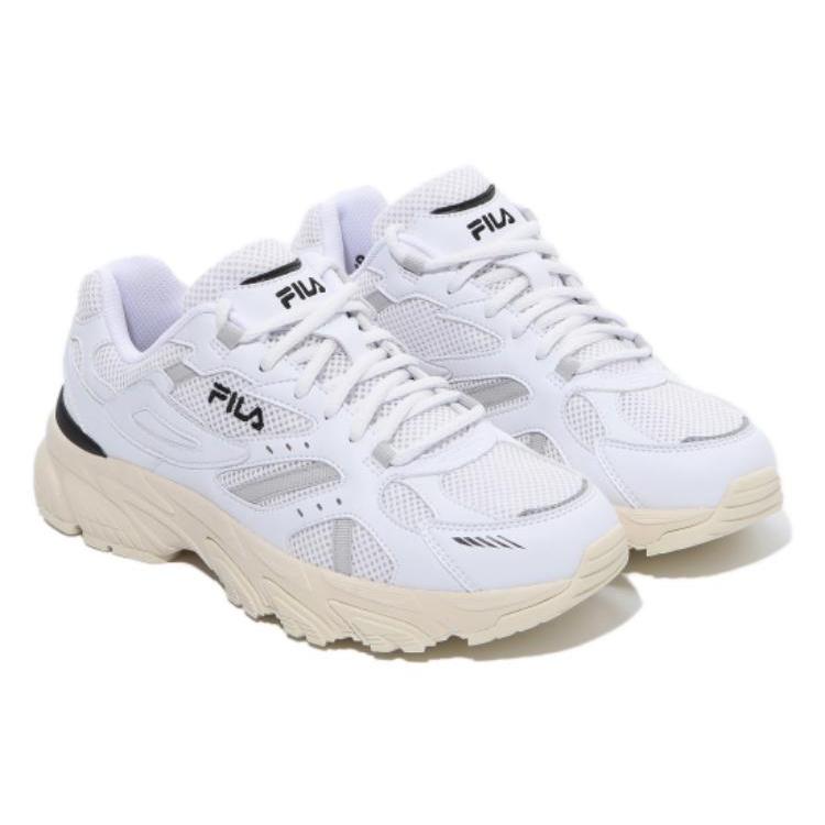 FILA Ray Comfortable Cushioning, Wear Resistant Low top Casual Shoes Unisex White Korean Style 1RM02703F_120