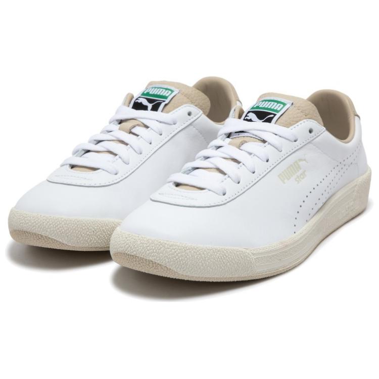 Puma Star OG Premium Устойчивые к истиранию Низкие Скейтбордические кроссовки Унисекс Белый Коричневый 399485-02