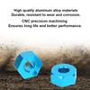 Aluminum Alloy 5.5MM RC Hex Mount Connector Fit for WLtoys RC 1:10 Off Road Vehicle Upgrade Parts(Blue K949 009B )