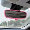 Textured 3-Piece Car Trim Cover Set with Open Centers Across Both Display Edges and the Interior Mirror Surround