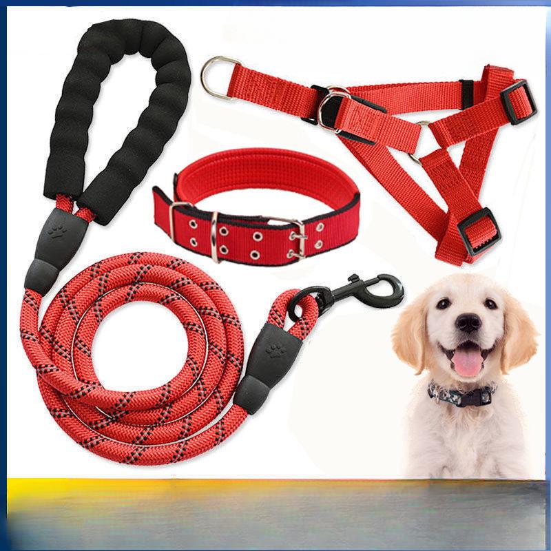 Удлиненный поводок для собаки Поводок для собаки Ошейник для собаки Выгул собаки Тедди Золотистый ретривер Домашнее животное Крупная Средняя и Маленькая Собачья Цепь