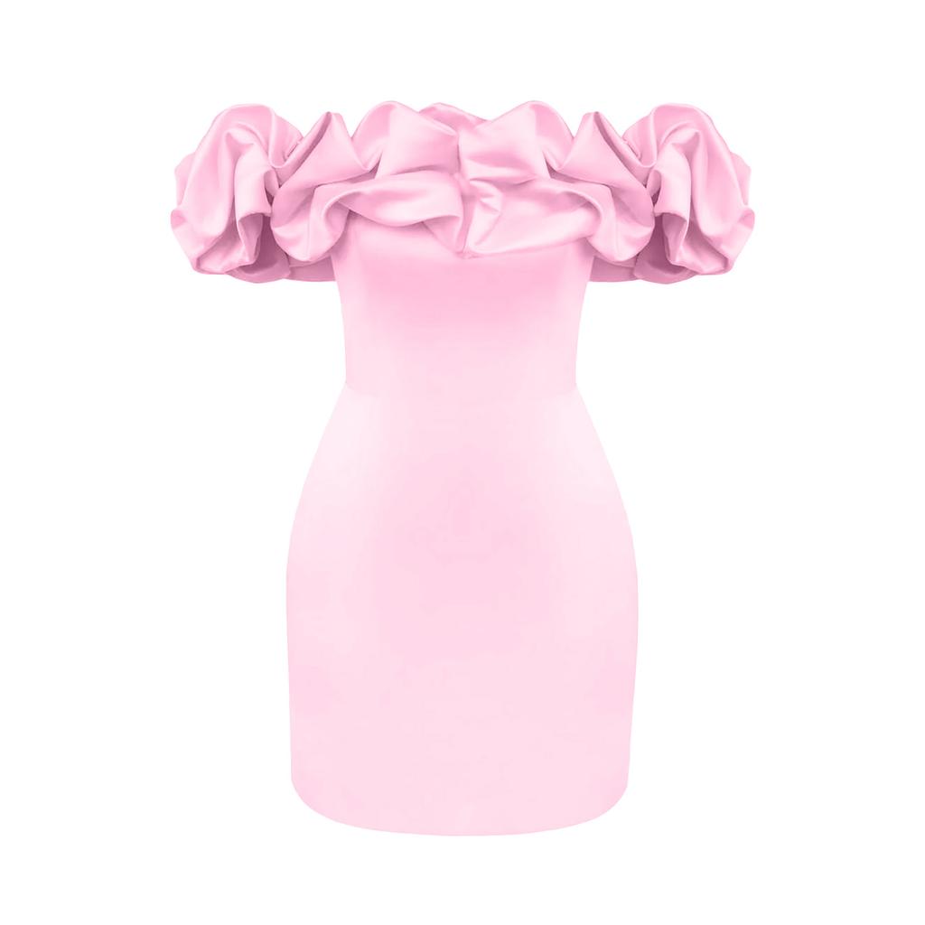 Женский однотонный бюстгальтер, сексуальное облегающее платье с открытыми плечами и запахом на бедрах