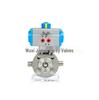 Three-Piece Stainless Steel Pneumatic Threaded Ball Valve, 3PC Straight-Through, Model BQ671F