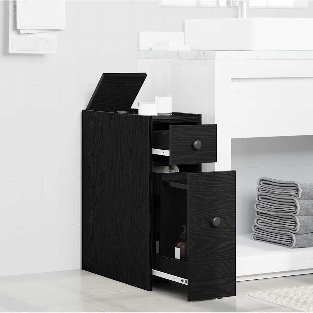 Bathroom Furniture Set Black Oak Effect 80 x 18 x 60 cm