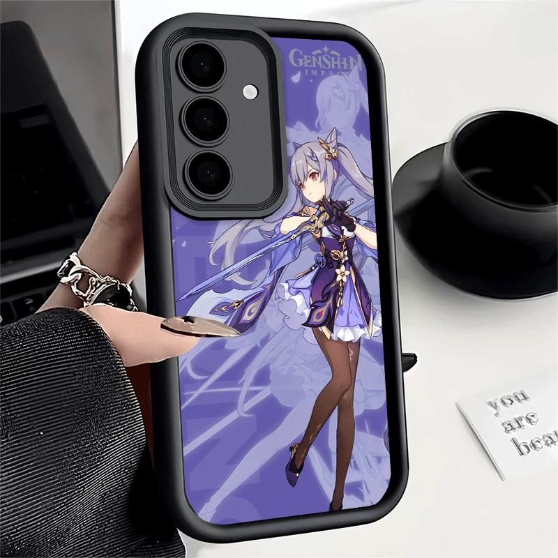 Phone Case for Samsung Galaxy S26 S25 Ultra S24 FE Genshin Impact Keqing Shell S23 Plus S22 + S21 S20 5G Soft Silicone Funda