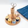 Wood Yarn Holder,8-Spools Wooden Spinning Yarn & Thread Holder,Sewing and Embroidery Thread Rack and Organizer