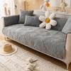 Thickened Sofa Cover Jacquard Slipcover Solid Color Linty Sofa Covers for Living Room Anti-Slip Multiple Sizes Soft Home Decor