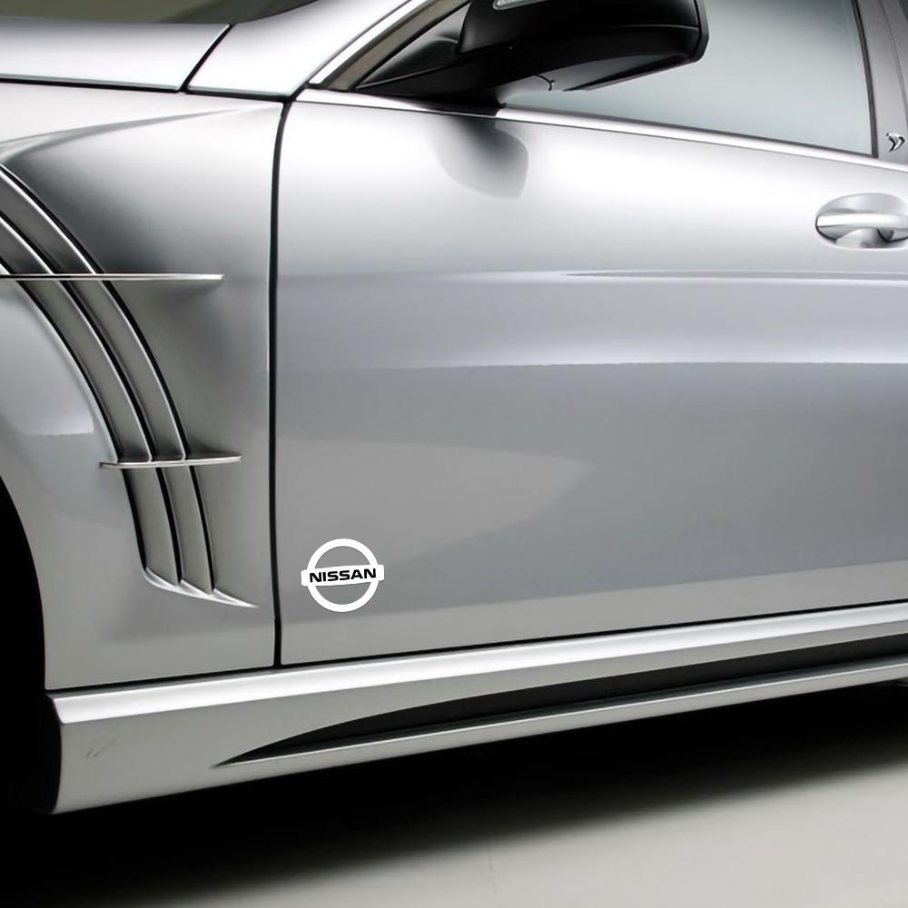 BQCABI1 2PCS Car Vinyl Reflective Sticker Rearview Mirror Body Door Decor Decal For Nissan Nismo X-Trail Qashqai Sylphy Note GTR Leaf