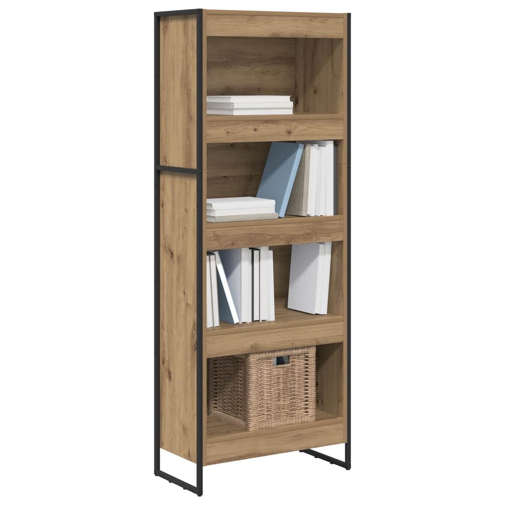 Bookshelf 60 x 30 x 155 cm Engineered Wood Handcrafted Oak