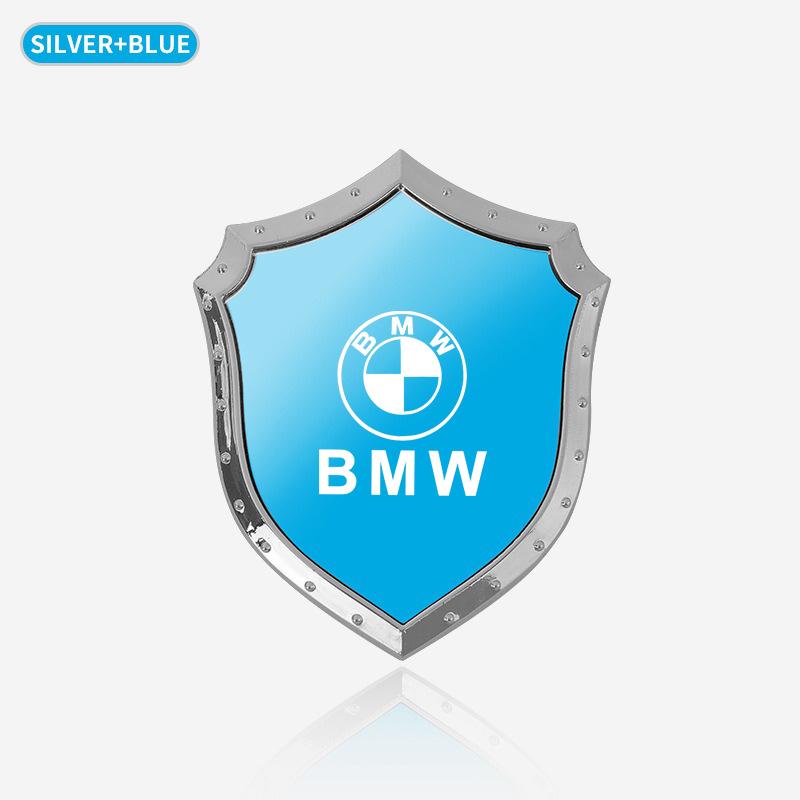ZFAL7 3D Decal Motorcycle Sticker Stainless Steel Car Creative Styling Decoration Sticker For BMW M F10 F20 E92 E93 X1 E43 E53 E63 E84
