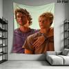 JJ Maybank Wall Tapestry Aesthetic Wall Hanging Printed Fabric Blanket Decorative Tapestries for Bedroom Living Room Home Decor