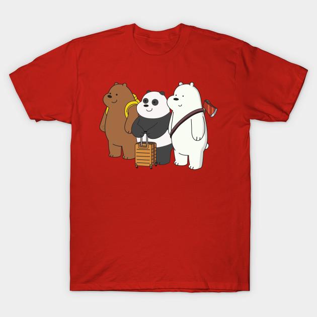We Bare Bears Art Women T-Shirts Cotton Short Sleeve O Neck Lady Tshirt Clothing Personality Tee