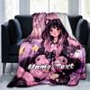 1PC Custom Name Moonlit Cat Dreams outdooor Flannel blankets Throw Blanket All-Season Throw Gift Bedspread for Couch, Bed, Camping Holiday Birthday gi