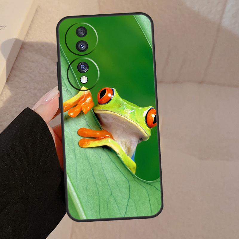 Зеленая лягушка Дикая природа Для Чести Магия 7 6 5 Lite V5 Чехол Для Honor 400 Pro 200 50 70 90 X8a X8b X9a X9b X9c Обложка