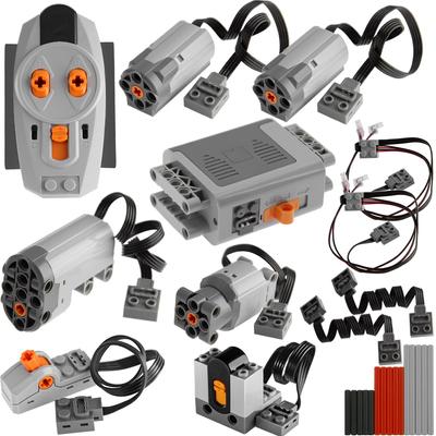 TEESE 27 предметов Technic Electric Power Set Электрический пульт дистанционного управления с приемником, выключателем, световым кабелем, совместимым с деталями Lego Technic