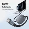 Выдвижной кабель Toocki 100 Вт для быстрой зарядки Apple, MacBook и Samsung