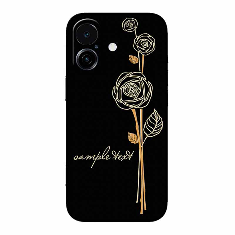 3D Тисненый Чехол Для iphone 17 2025 Чехол Для Телефона Coque Цветы Черный Силикон Мягкая Задняя Крышка Для iphone 17 5G Чехол 6.3" Funda Оболочка