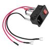 Utype Plug 10A 220V110V Блок питания Переключатель Адаптер Гнездо Модуль с Предохранителем для 3D-принтера