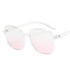 Pink Blusher Gradual Glasses Fashion Computer Anti Blue Light Goggle Women's Girl Decorative Cute Eyewear Glasses