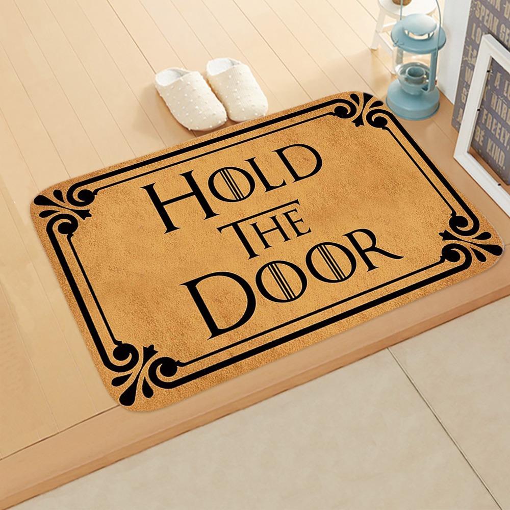Funny Quote Flannel Doormats, Unique Dog Treats Wine Home Sayings Creative Entrance Decor Soft Floor Mats for Porch and Home