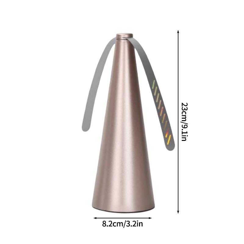 Table Fly Repelling Fan Portable Outdoor Insect Repellent with Reflective Blades Chemical Free Insect Repellent