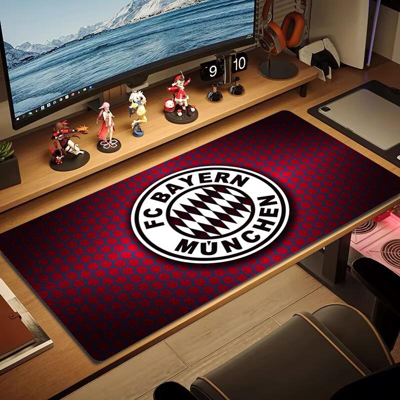 FC Bayern Munich Art Color Mouse Pad Large Gaming Table Cushion Non-slip Laptop Tablet Big Mousepad XXL Mat Mini PC Playmat With Lock edge