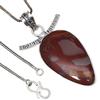 Pendant Designer Jasper Gemstone Valentine'Day Ethnic Silver Jewelry 2"