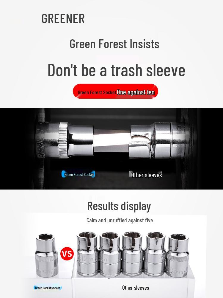 Набор торцевых головок из 53 предметов: Быстродействующий шестигранный ключ-трещотка для авторемонта и обслуживания с ящиком для инструментов