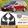 Автомобильные брызговики для Toyota Sienna XL30 2008-2017 2012 2013 2014 2015 2016 2017 Брызговики Fender Брызговики Auto Accesso
