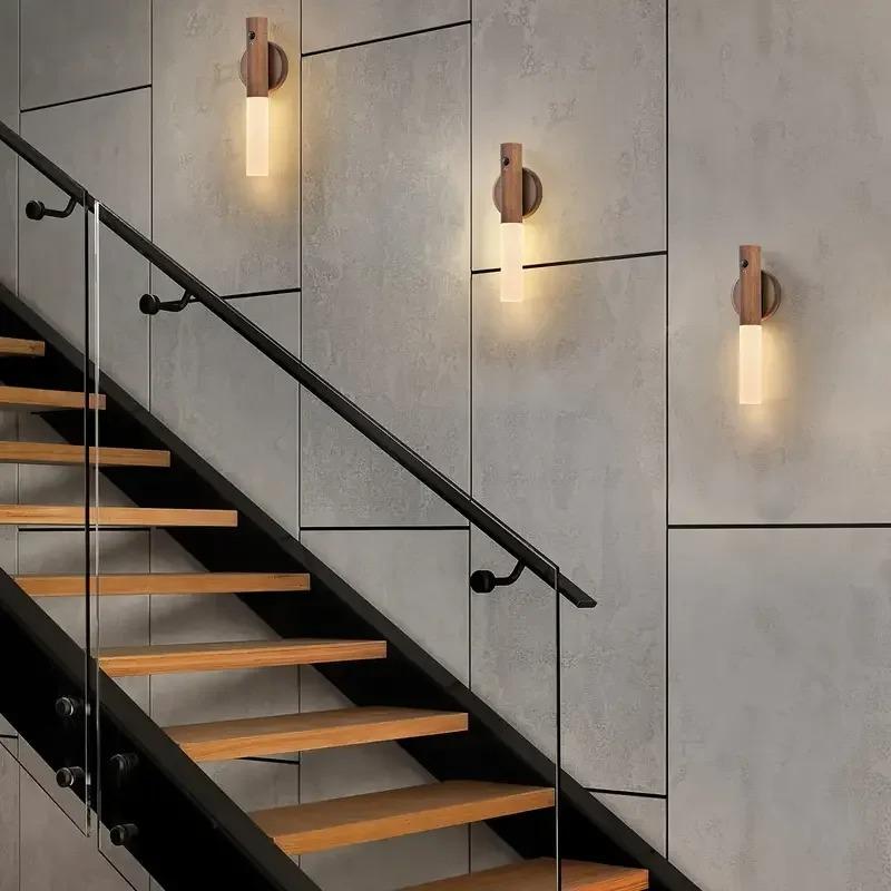 Светодиодный ночник USB зарядка интеллектуальная человеческая индукция для прикроватного шкафа домашний гардероб освещение датчик движения светодиодная лампа