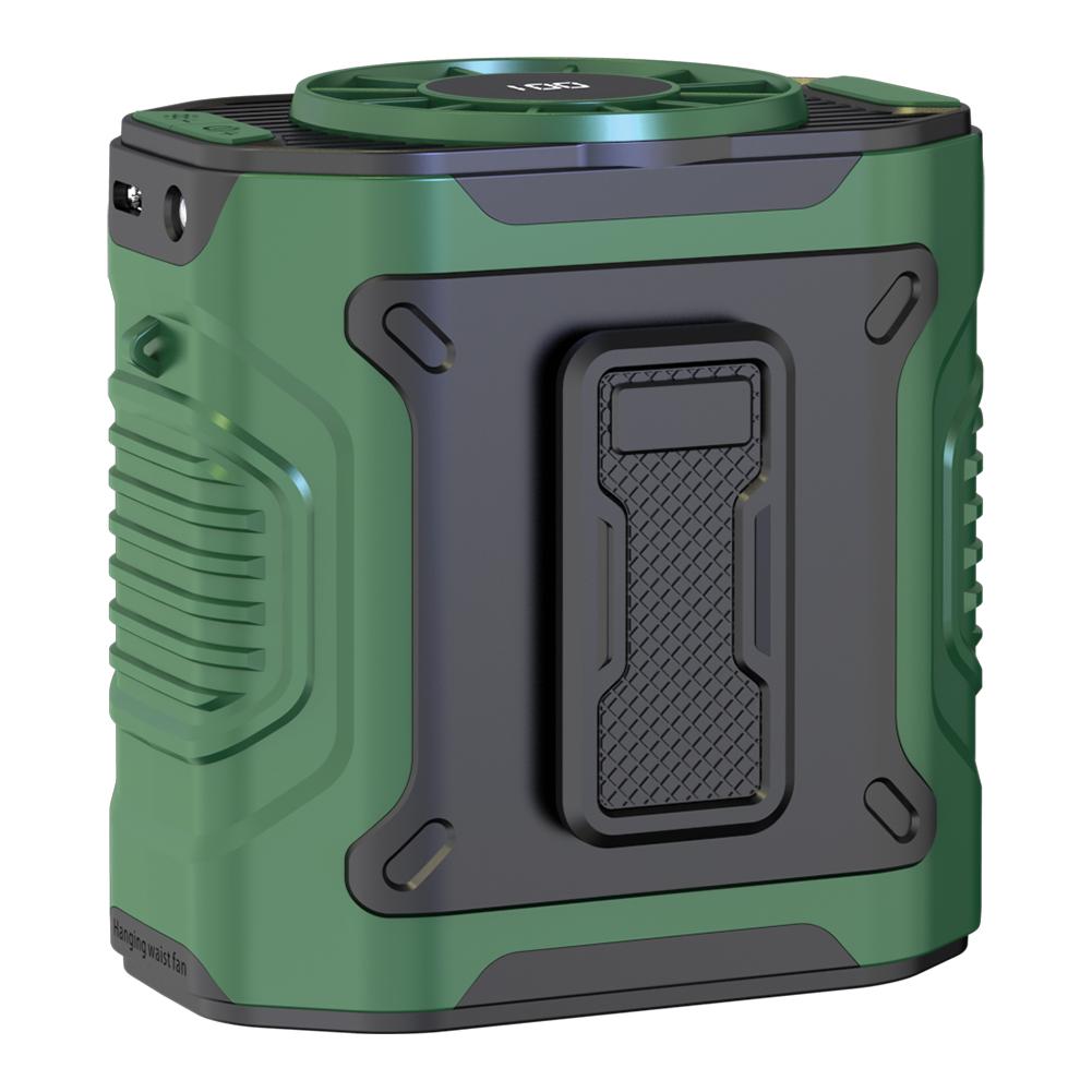 Portable Clip On Waist Fan Wearable Belt Shirt Body Fans Rechargeable Hands-Free Hanging Neck Fan For Summer Outdoor Travel New