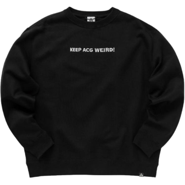 Nike Футболка с круглым вырезом и длинным рукавом, унисекс, черный цвет FD9850-010