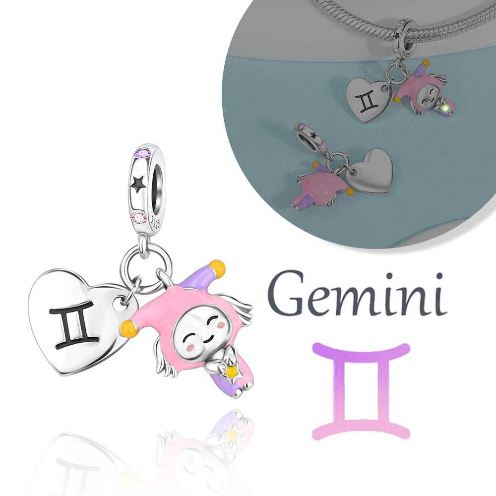 Прекрасный Медный Овен Лев 12 Созвездий Зодиака Коллекции Шарм Подходит Оригинальным Браслетам Женский DIY Изысканные Ювелирные Изделия