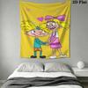 Hey Arnold Wall Tapestry Aesthetic Wall Hanging Printed Fabric Blanket Decorative Tapestries for Bedroom Living Room Home Decor