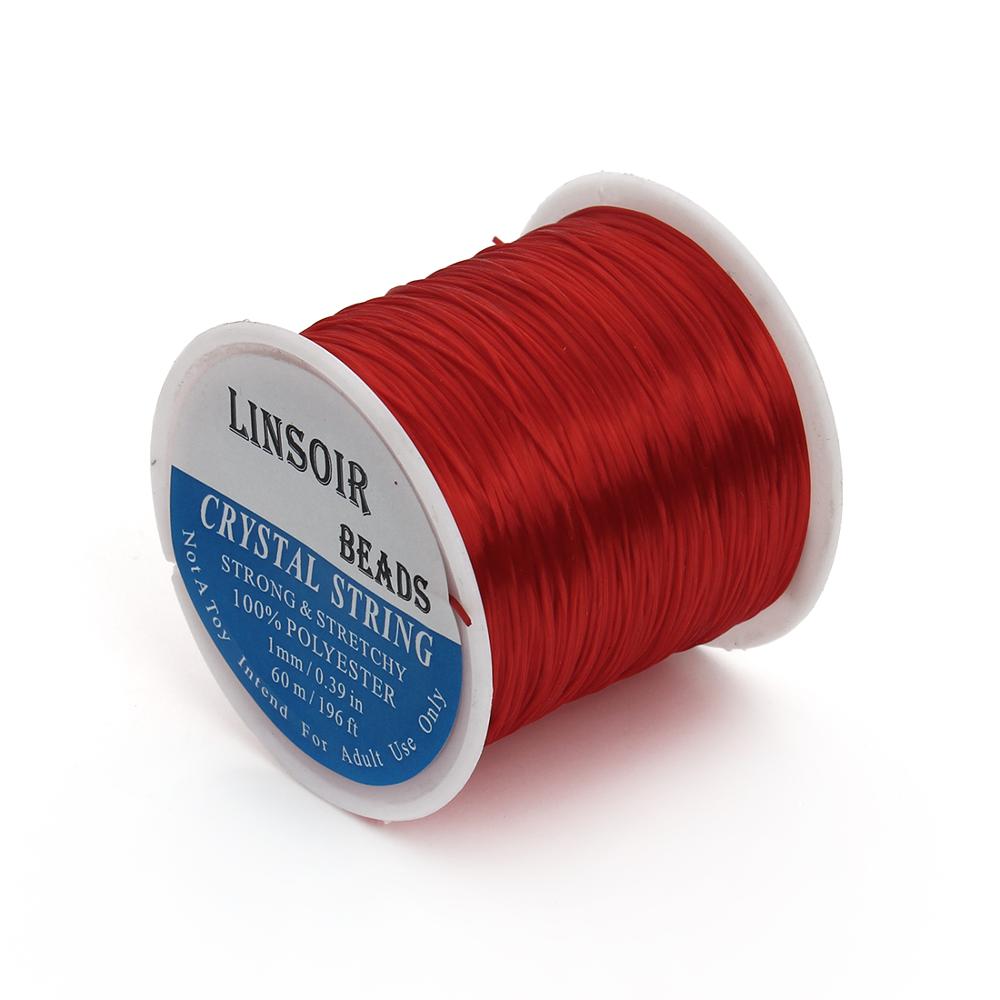 10-40M/Roll Strong Elastic Crystal Beading Cord 1mm for Bracelets Stretch Thread String Necklace DIY Jewelry Making Cords Line