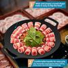 Best Seller KOREAN BBQ GRILL PAN ROASTING PLATE | Non-stick Smokeless Circular Grill Pan | Large Cast Iron Flat Bottom Frying Pan | Portable Smooth