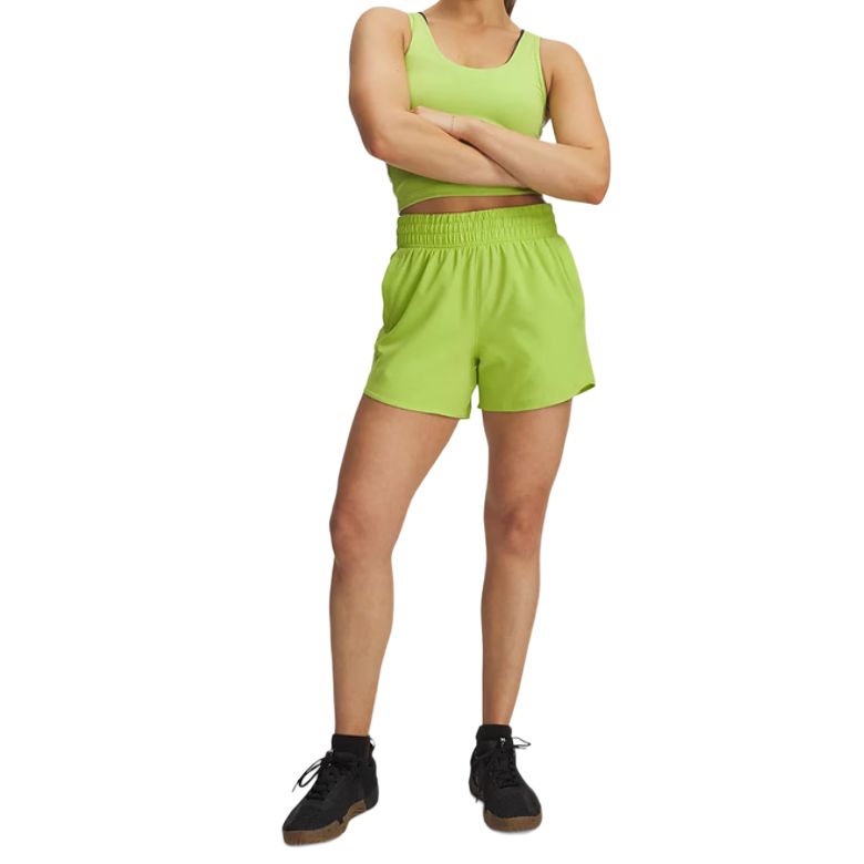 Under Armour FW25 Спортивные тканые минималистичные шорты на шнуровке для повседневной носки Женские шорты 1376933-326