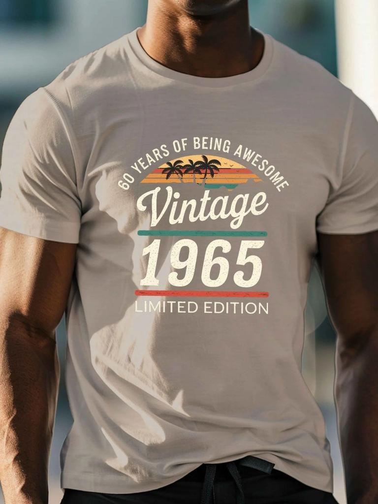2026 Summer New Style Unisexs Pure Cotton Tshirt with Simple Digital Pattern Printing Street Casual Fashion Comfortable and Soft