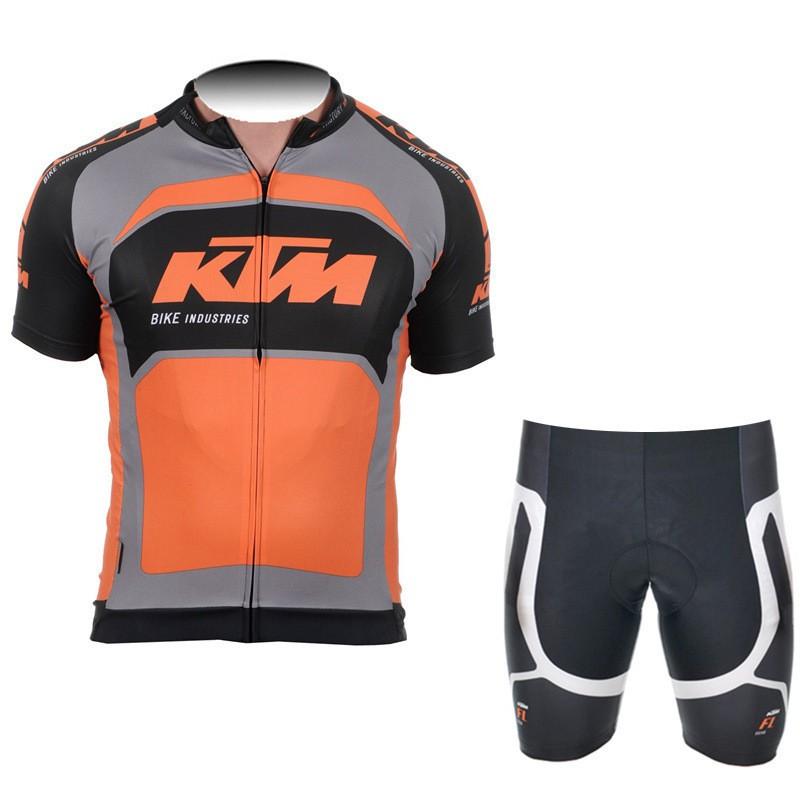 Mens KTM Short Sleeve Bib Cycling Suit Kids Skating Triathlon One Piece