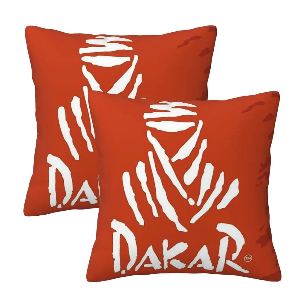 Dakar Rally 2 Pcs Square Pillowcase Pillow Cover Cushion Zip Decorative Comfort Throw Pillow For Home Bedroom
