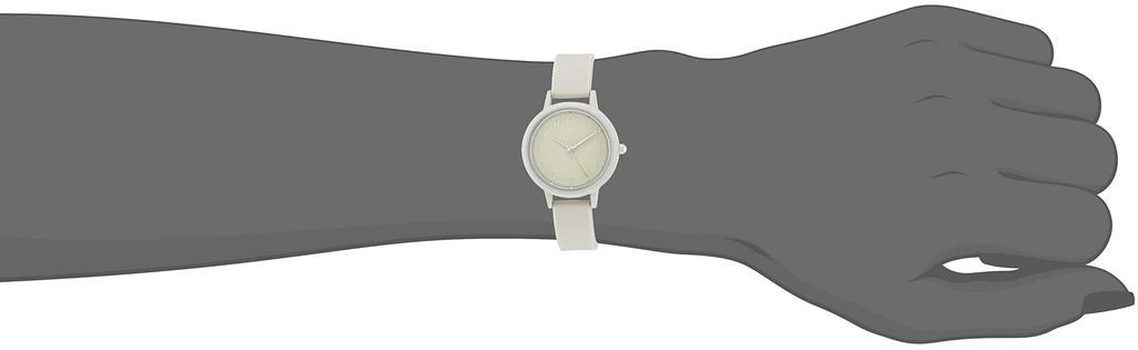 [Fieldwork] Watch Analog Tone Silicone Band YM061-1 Women's White