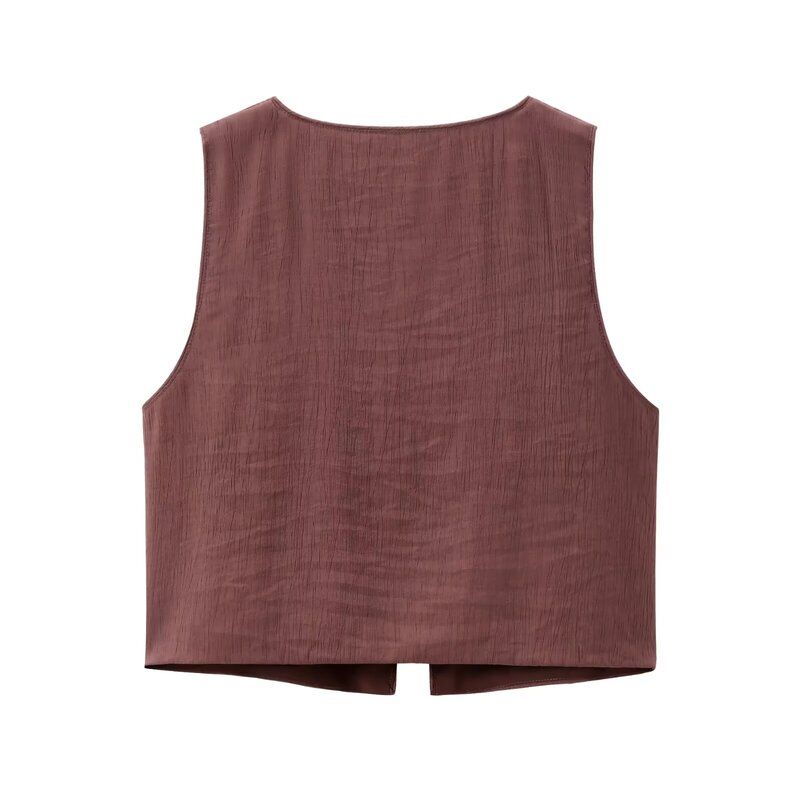 Fashion Style Summer New Women's Stripes Pleated Casual Lace Up Vest High Waist Skirt 8338772 753