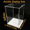 1 piece, transparent acrylic display box, storage dustproof protection display cabinet, suitable for dolls/toys/collectibles