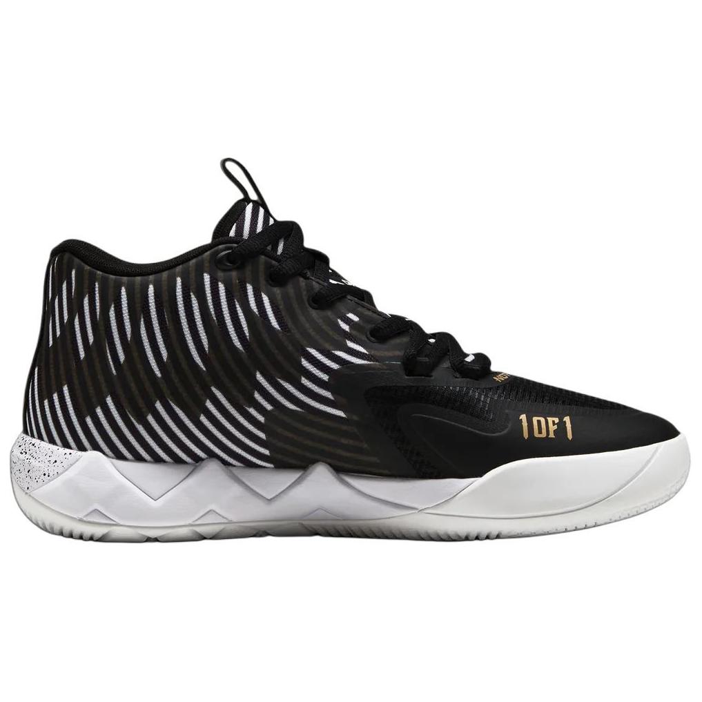 Мужские кроссовки Foot Locker x Puma MB.01 50th Anniversary Черные Белые Золотые 310506-01