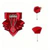 3 pcs/set Exaggerated Collar Bow Tie Brooch Set Rhinestone Wedding Accessory Set  Wedding