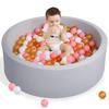 Круглый бассейн с пеной, Оборудование для крытой игровой площадки, Пена высокой плотности, Мягкая текстура, Для младенцев и детей, Развивающая игрушка, Домик с шариками, Цветной